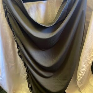 SHEIN Black Draped Skirt